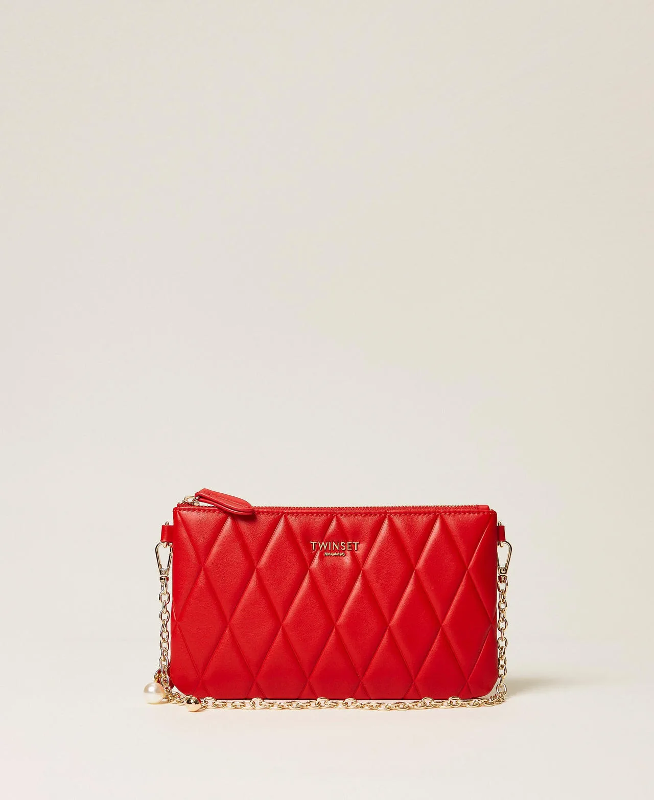 Mini sac matelassé avec logo - TWINSET - FashionsVida