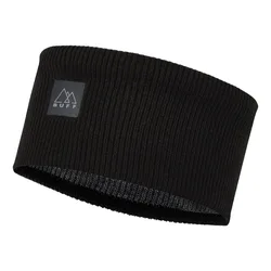 Crossknit Headband Solid Black One Size Men,Women