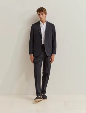 Blazer de hombre con corte slim fit en algodón - Lion of Porches - FashionsVida