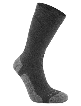Mens Expert Trek Socks (Black) - Size Uk 9-12 - Craghoppers - FashionsVida