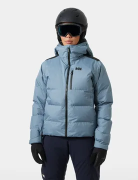 Women's Kvitfjell Race Puffy Ski Jacket Navy S - Washed Navy Blue - Female - Helly Hansen - FashionsVida
