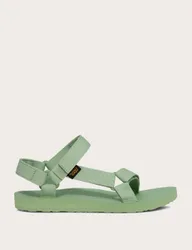 Ankle Strap Flat Heel Sandals Green female