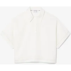 Camisa de mujer oversized de sarga vaporosa en de manga corta