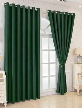 Piezas de Cortinas Opacas, Adecuadas para Sala de Estar, Balcón, Comedor, Dormitorio, Oficina en Casa, Fácil Instalación con Ojales 79" de ancho x - Shein - FashionsVida