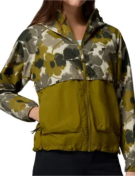 Spire valley printed windbreaker chaqueta softshell mujer Verde (XS) - Columbia - FashionsVida