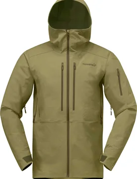 Norrona Skijacke – Herren – Lofoten Flex1 Jacket Lofoten Flex1 Jacket M Deep Lichen Green für Herren aus Softshell Größe L Khaki - Norröna - FashionsVida