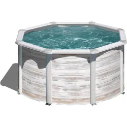 Piscina acero redonda - 240x120 cm