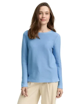 Maglione Ottoman Light Fjord Blue L - Tom tailor - FashionsVida