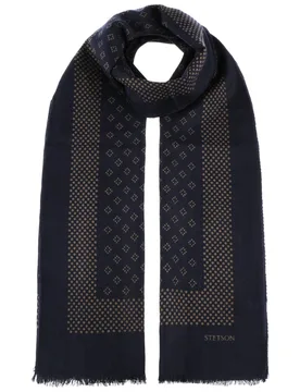 Kelmore Wool Scarf by - navy - Female - Size: One Size - Stetson - FashionsVida
