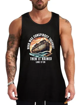 Noah Was A Conspiracy Theorist Then It Rained Tank Top Plain Color Sleeveless Shirt Casual Basic Tank Top - Aliexpress - FashionsVida