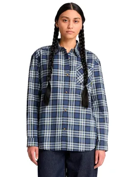 Chemise à Manches Longues Midweight Flannel Pocket Naval Academy Yd M Femme - Timberland - FashionsVida