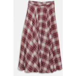 Vero Moda - Falda midi cuadros
