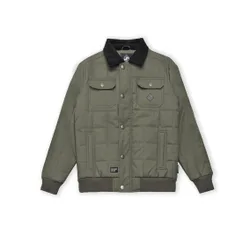 Mens Seventyseven Olive Worker Jacket Cotton - Size Large