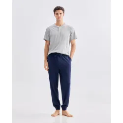 Pantalon pijama largo punto hombre