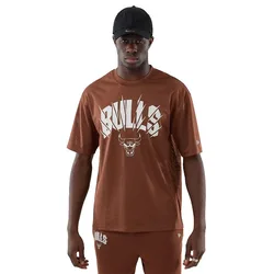 T-shirt à Manches Courtes Nba Core Plus Oversize Mesh Chicago Bulls Med Brown L