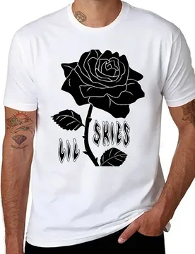 Lil skies dark rose T-Shirt t shirts cotton 100% t shirt man plain T-Shirt - Aliexpress - FashionsVida