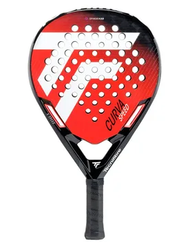 Curva Speed Padel Racket Black / Red 355 gr - Tecnifibre - FashionsVida