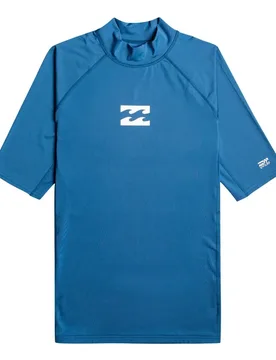 Rash Guard Manches Courtes Waves All Day Dark Blue M - Billabong - FashionsVida