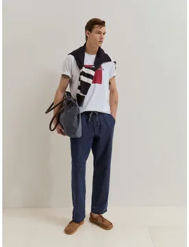 Pantalón vaquero de hombre confeccionado en algodón y lyocell - Lion of Porches - FashionsVida