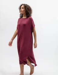 Jersey Long Nightdress Berry female