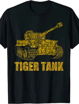 Tank Tiger I German Germany World War 2 Army Men T-Shirt Short Casual 100% Cotton Shirts - Aliexpress - FashionsVida