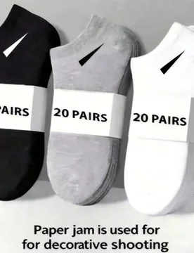 Pares de calcetines deportivos unisex, calcetines de tobillo blanco/negro/gris, plantillas con patrón diagonal cómodas, absorbentes de sudor y trans - Shein - FashionsVida