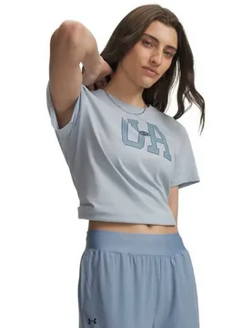 T-shirt à Manches Courtes Icon Fleece Graphc Blue / Blue Wind XL - Under armour - FashionsVida