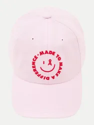 Cap mit Grafik Print Rosa