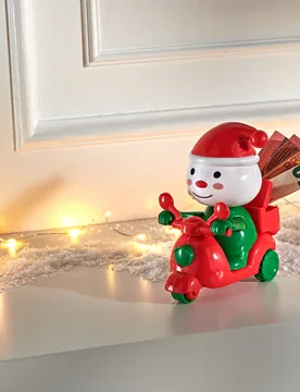 Dekofigur Spardose "Weihnachtsmann auf Motorrad" - Eldo - FashionsVida