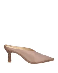 Mules & Zuecos Mujer Caqui 36,37,41 Mujer
