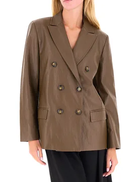 Blazer in similpelle MARRONE 44 - I Blues - FashionsVida