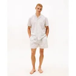Set pijama de camisa y shorts de hombre