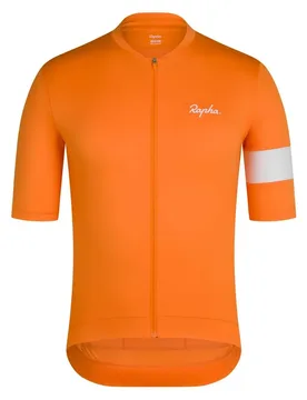 Maglia A Maniche Corte Core Orange / White - Rapha - FashionsVida