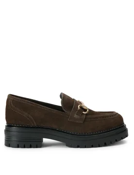 Womens Suede Tasha Loafer2 Loafers - Brown - Size Uk 7 - KG Kurt Geiger - FashionsVida