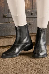 Tivoli Unisex Leather Paddock Zip Boots - - Size: 8