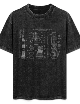 Apollo Program (1961 - 1975) White Stencil-No Background T-Shirt Comfortable Basic Crew Neck Tee - Aliexpress - FashionsVida