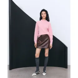 Jersey de mujer con botones en hombro