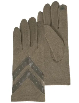 Gants tactiles laine Kaki kaki Tailleunique - Isotoner - FashionsVida