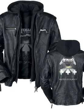 Lederjacke - Master Of Puppets - M - für Männer - Größe M - schwarz - EMP exklusives Merchandise! - Männer - male - Metallica - FashionsVida