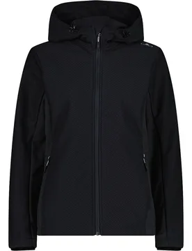 Woman jacket fix hood chaqueta softshell mujer Gris (36) - CMP - FashionsVida