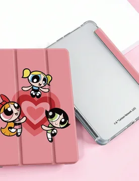 Funda con diseño adorable y de moda de los personajes Blossom, Bubbles y Buttercup IPad Pro 11-Inch 2020 - Shein - FashionsVida