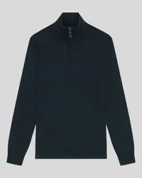 Men's Merino Wool 1/4 Zip Jumper Dark Navy