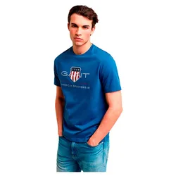 Maglietta A Maniche Corte Archive Shield Regular Fit Vintage Blue 4XL