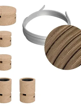 Cables Kit D´éclairage Wiggle Filé System Cm27 5 M 5 Unités Brown / Cipria One Size - Creative - FashionsVida