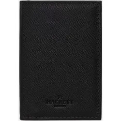 Cartera de piel clásica con logo grabado de hombre
