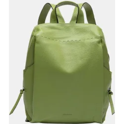 Mochila en piel con pespunte