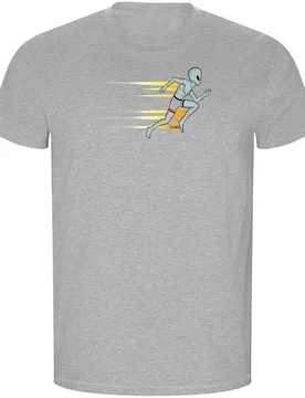 Maglietta A Maniche Corte Speed Of Light Eco Heather Grey S - Kruskis - FashionsVida