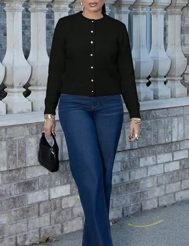 Cárdigan minimalista, versátil y elegante para mujer S - Shein - FashionsVida