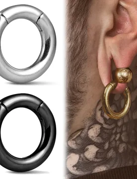 Giga 2Pcs Round 6mm 8mm Ear Weights Hanger Gauges Plugs Earlobe Expander Stainless Steel Magnetic Piercing Body Jewelry Casual - Aliexpress - FashionsVida