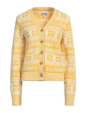 Strickjacke Damen Gelb XXS Damen - Ganni - FashionsVida
